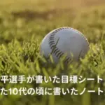 大谷翔平　目標シート