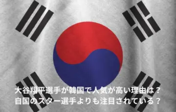 大谷翔平　韓国　人気