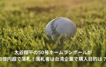 大谷翔平　ホームランボール　落札