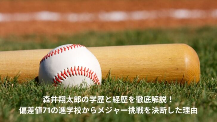 森井翔太郎　学歴　経歴