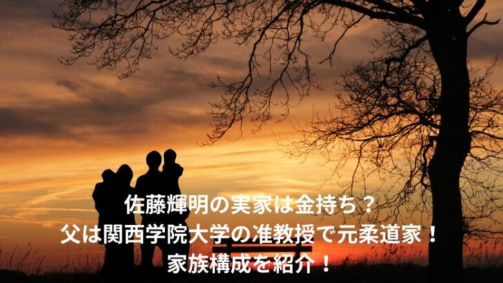 佐藤輝明　実家　金持ち