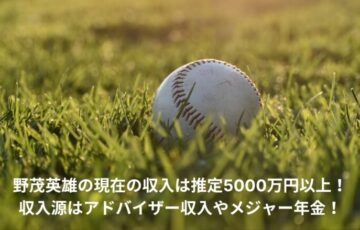 野茂英雄　現在の収入